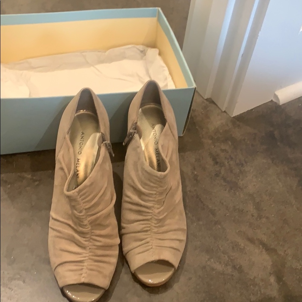 Tan booties